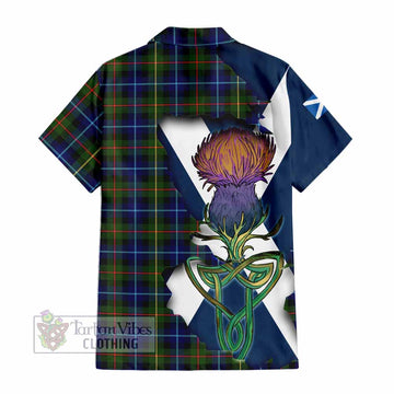 Smith Tartan Family Crest Hawaiian Shirt Scottish Thistle Celtic Inspired - Tartan Vibes Clothing