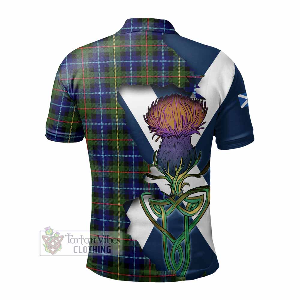 Smith Tartan Family Crest Polo Shirt Scottish Thistle Celtic Inspired - Tartan Vibes Clothing
