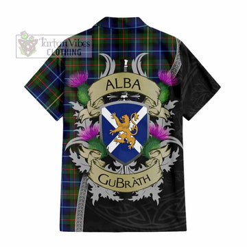 Smith Tartan Family Crest Hawaiian Shirt Lion Rampant Royal Thistle Shield Celtic Inspired - Tartan Vibes Clothing