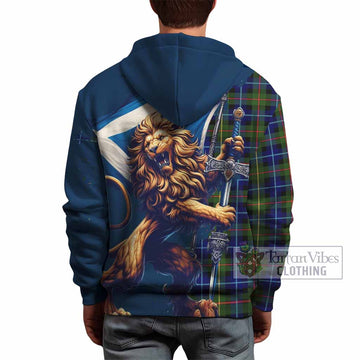 Smith Tartan Family Crest Hoodie with Scottish Majestic Lion - Tartan Vibes Clothing