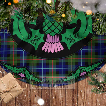 Smith Tartan Christmas Tree Skirt Scottish Thistle Style - Tartan Vibes Clothing