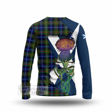Smith Tartan Family Crest Long Sleeve T-Shirt Scottish Thistle Celtic Inspired - Tartan Vibes Clothing
