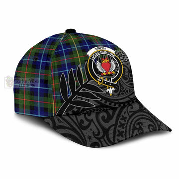 Smith Tartan Classic Cap with New Zealand Silver Fern Half Style