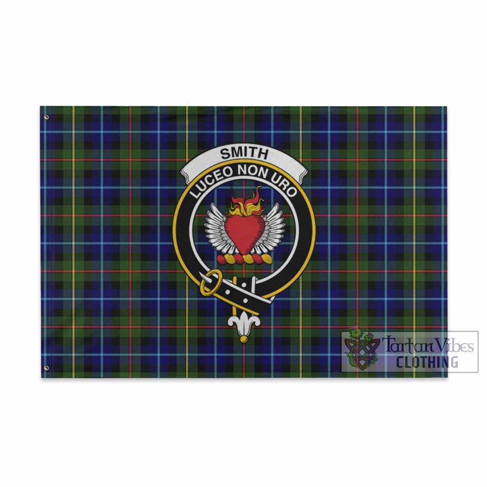Smith Tartan House Flag with Family Crest - Tartan Vibes Clothing