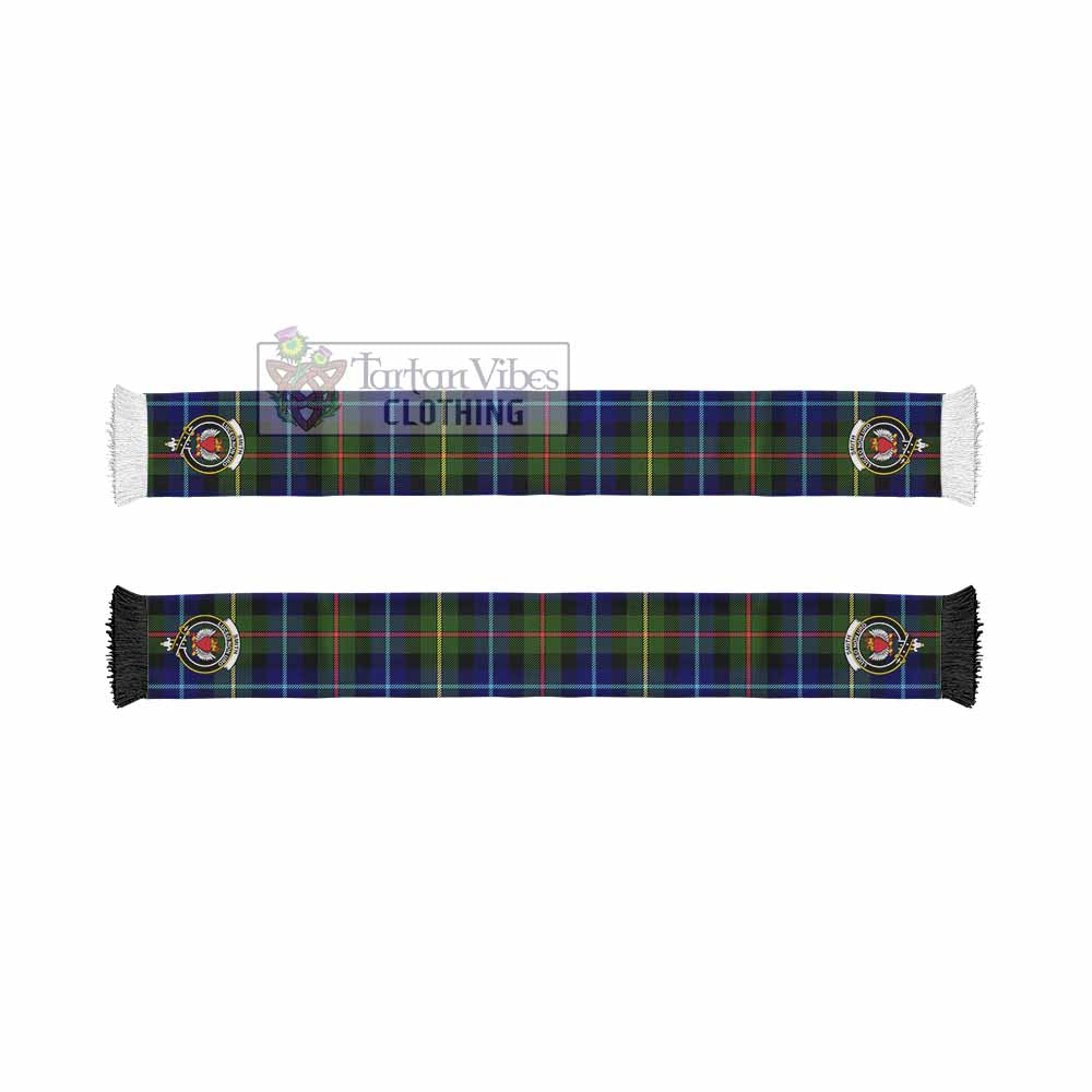 Smith Tartan Ruffneck Scarf with Family Crest - Tartan Vibes Clothing