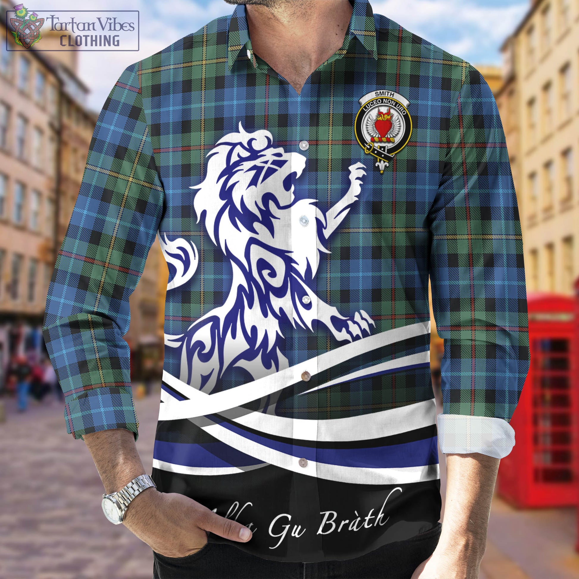 smith-ancient-tartan-long-sleeve-button-up-shirt-with-alba-gu-brath-regal-lion-emblem