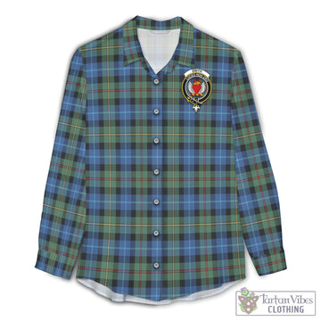 Smith Ancient Tartan Women's Casual Shirt with Family Crest