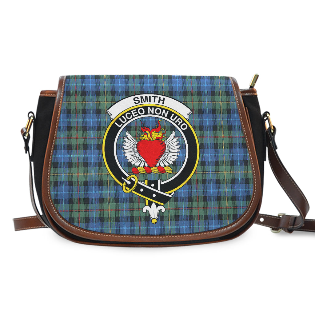 Smith Ancient Tartan Saddle Bag with Family Crest - Tartan Vibes Clothing