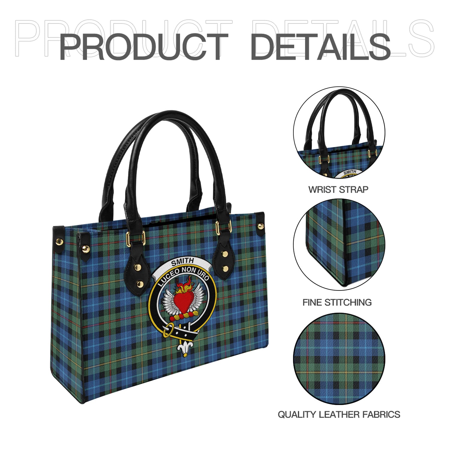 smith-ancient-tartan-leather-bag-with-family-crest