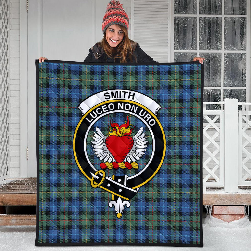 smith-ancient-tartan-quilt-with-family-crest