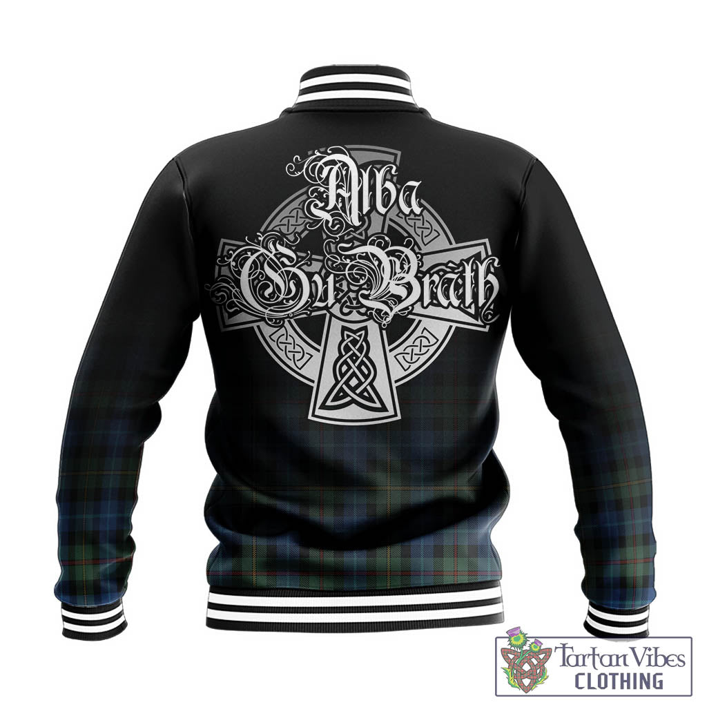 Tartan Vibes Clothing Smith Ancient Tartan Baseball Jacket Featuring Alba Gu Brath Family Crest Celtic Inspired