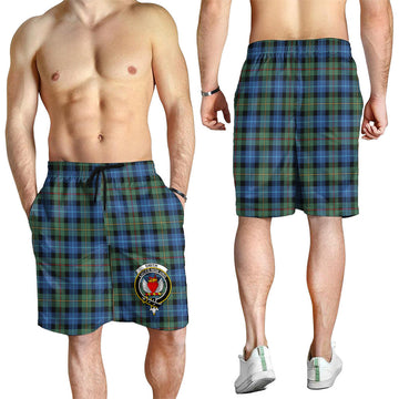 Smith Ancient Tartan Mens Shorts with Family Crest