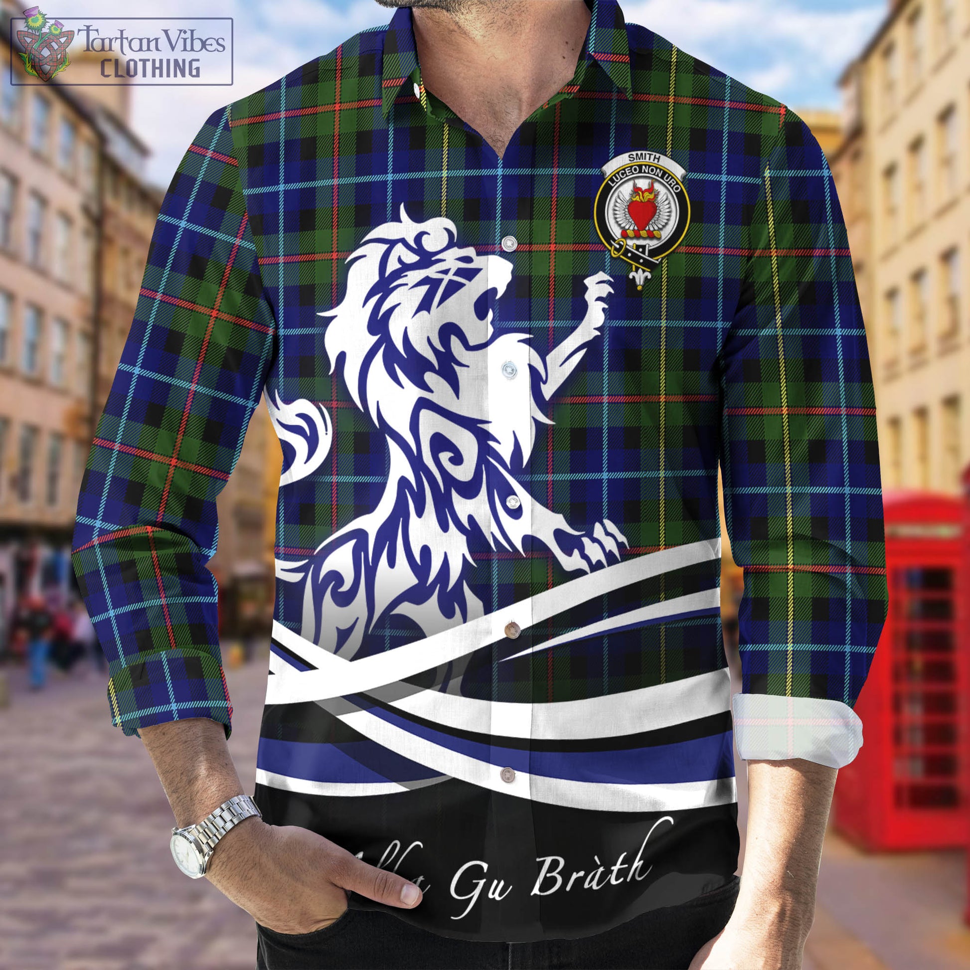 smith-modern-tartan-long-sleeve-button-up-shirt-with-alba-gu-brath-regal-lion-emblem