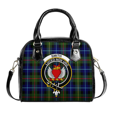 Smith Tartan Shoulder Handbags with Family Crest