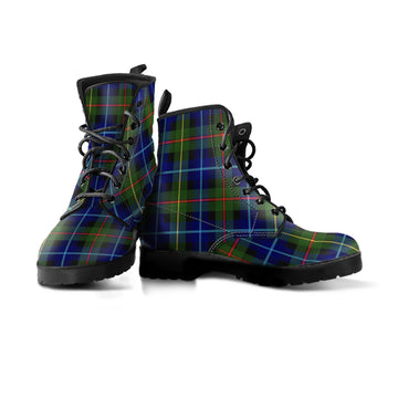 Smith Tartan Leather Boots