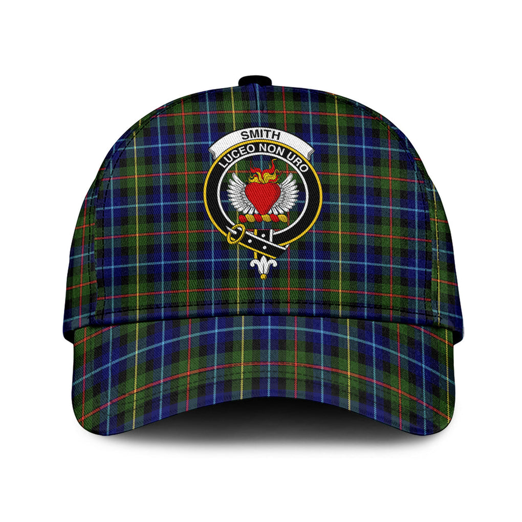 Smith Tartan Classic Cap with Family Crest Classic Cap Universal Fit - Tartan Vibes Clothing