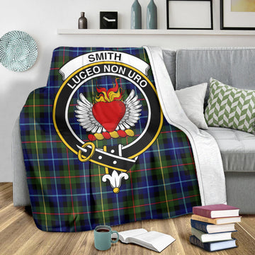 Smith Tartan Blanket with Family Crest