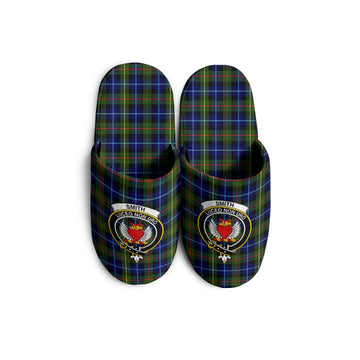 Smith Tartan Home Slippers with Family Crest