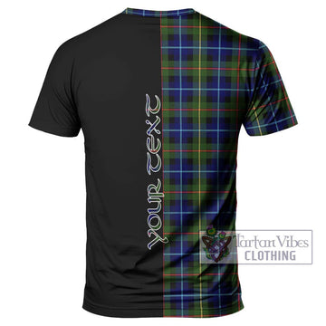 Smith Tartan T-Shirt with Family Crest and Half Of Me Style - Tartan Vibes Clothing