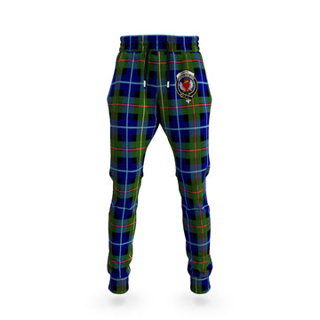 Smith Tartan Joggers Pants with Family Crest