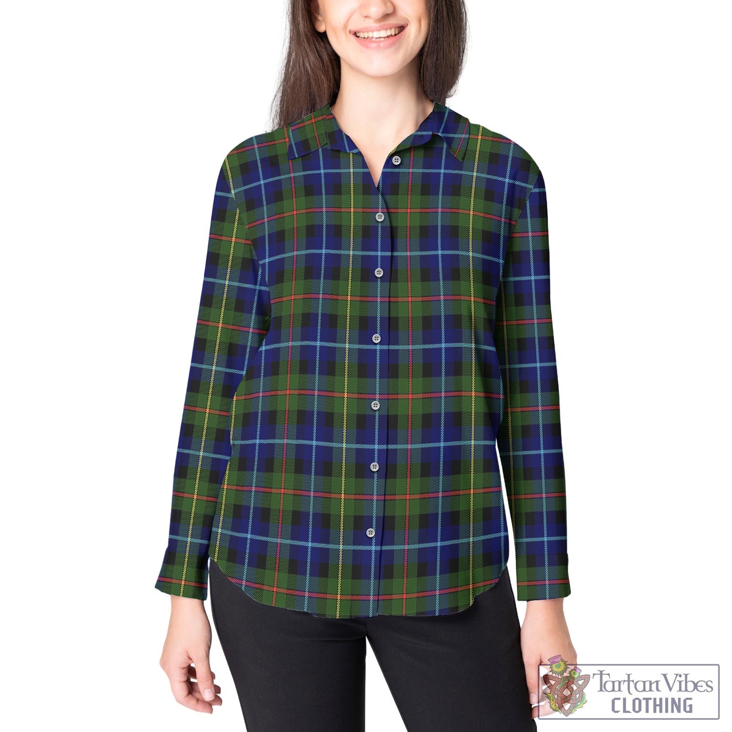 Smith Modern Tartan Womens Casual Shirt