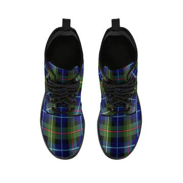 Smith Tartan Leather Boots