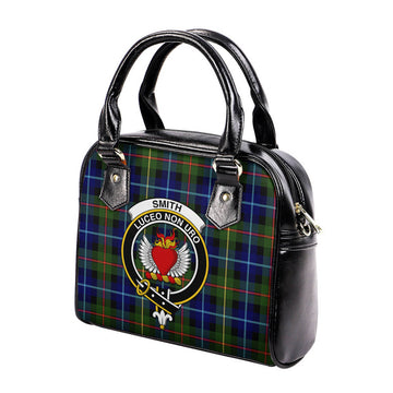 Smith Tartan Shoulder Handbags with Family Crest