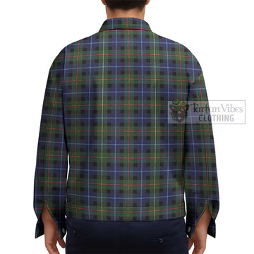 Smith Tartan Unisex Lapel Cotton Jacket