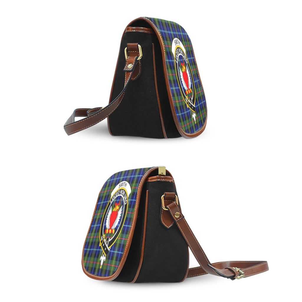 Smith Tartan Saddle Bag with Family Crest - Tartan Vibes Clothing