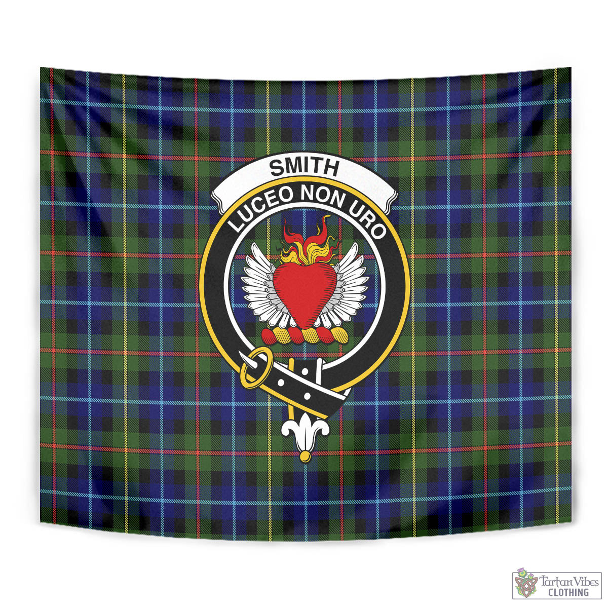 Smith Tartan Tapestry Wall Hanging and Home Decor for Room with Family Crest - Tartan Vibes Clothing