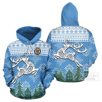 Snodgrass Clan Christmas Hoodie Celtic Reindeer Style