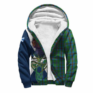 Snodgrass Tartan Family Crest Sherpa Hoodie Scottish Thistle Celtic Inspired Unisex S - Tartan Vibes Clothing