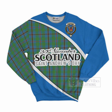 Snodgrass Family Crest Tartan Sweatshirt Celebrate Saint Andrew's Day in Style