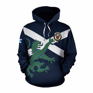 Snodgrass Tartan Lion Rampant Cotton Hoodie Proudly Display Your Heritage with Alba Gu Brath and Clan Name Pullover Hoodie XS - Tartan Vibes Clothing