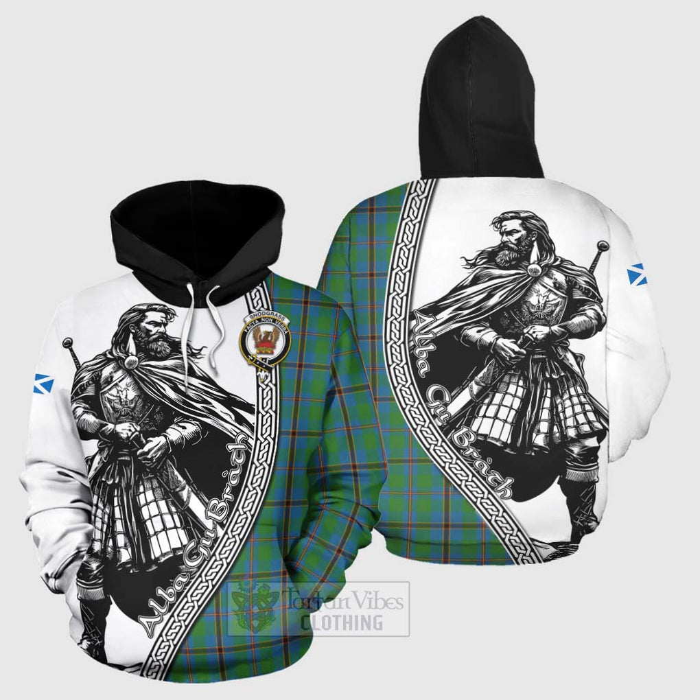 Tartan Vibes Clothing Snodgrass Tartan Clan Crest Hoodie with Highlander Warrior Celtic Style