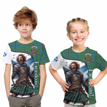 Snodgrass Crest Tartan Kid T-Shirt Inspired by the Freedom of Scottish Warrior