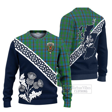 Snodgrass Tartan Ugly Sweater Featuring Thistle and Scotland Map