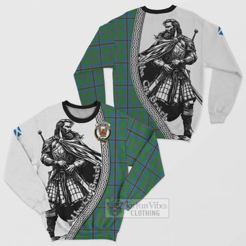 Snodgrass Tartan Clan Crest Sweatshirt with Highlander Warrior Celtic Style