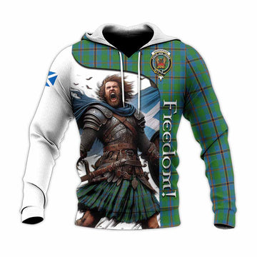 Snodgrass Crest Tartan Knitted Hoodie Inspired by the Freedom of Scottish Warrior