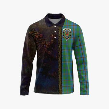 Snodgrass Tartan Family Crest Long Sleeve Polo Shirt Alba Gu Brath Be Brave Lion Ancient Style Unisex - Tartan Vibes Clothing