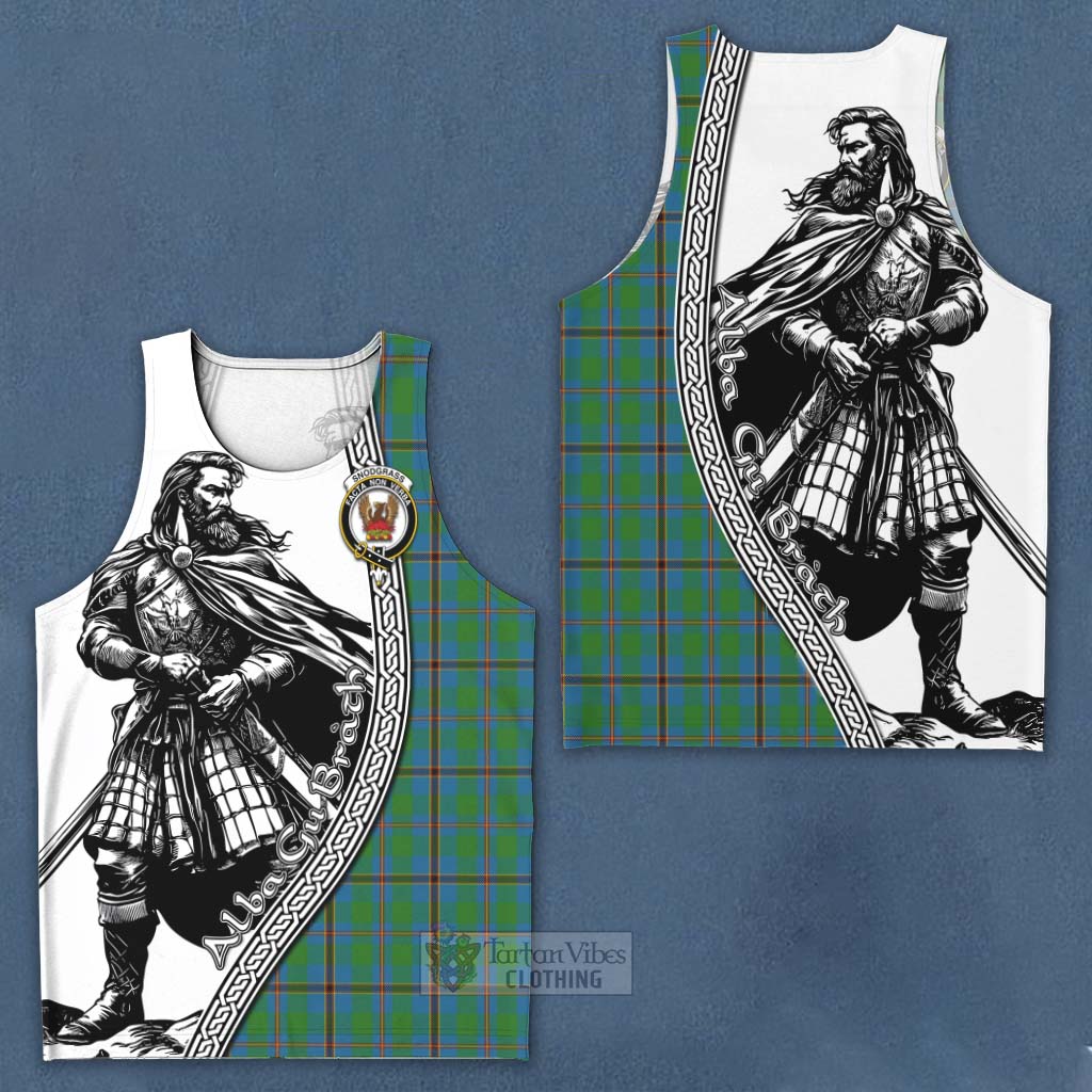 Tartan Vibes Clothing Snodgrass Tartan Clan Crest Men's Tank Top with Highlander Warrior Celtic Style