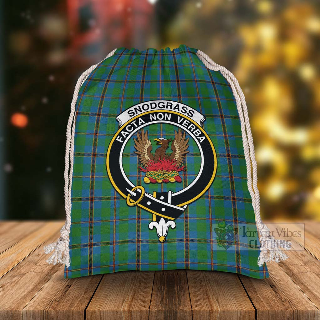 Tartan Vibes Clothing Snodgrass Tartan Christmas Santa's Bag with Family Crest