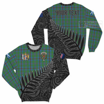 Snodgrass Crest Tartan Sweatshirt with New Zealand Silver Fern Half Style