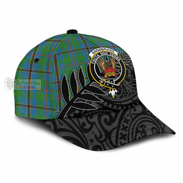 Snodgrass Tartan Classic Cap with New Zealand Silver Fern Half Style