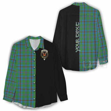 Snodgrass Tartan Women's Casual Shirt with Family Crest and Half Of Me Style