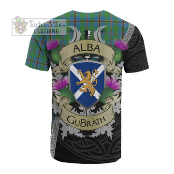 Snodgrass Tartan Family Crest Cotton T-shirt Lion Rampant Royal Thistle Shield Celtic Inspired - Tartan Vibes Clothing