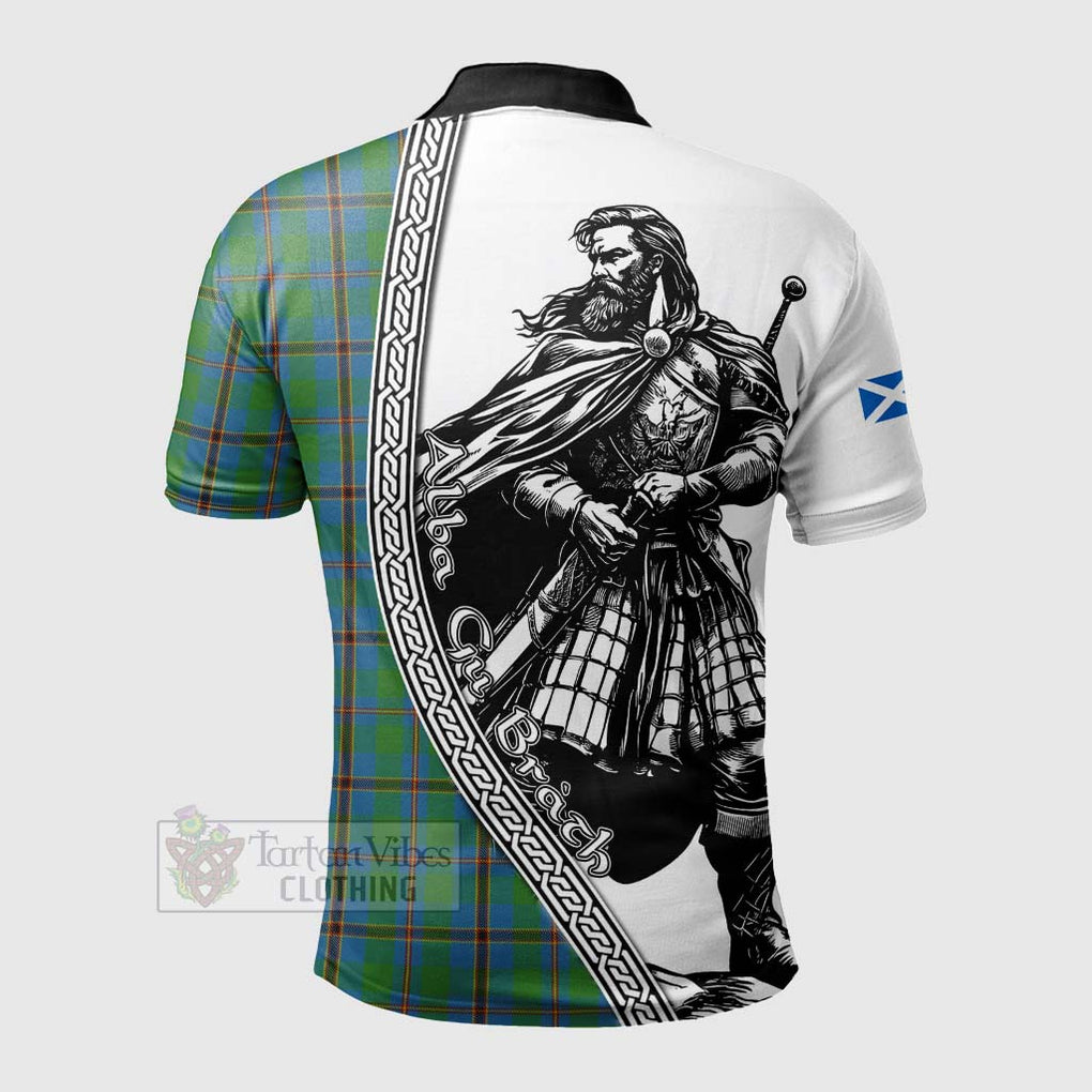 Tartan Vibes Clothing Snodgrass Tartan Clan Crest Polo Shirt with Highlander Warrior Celtic Style