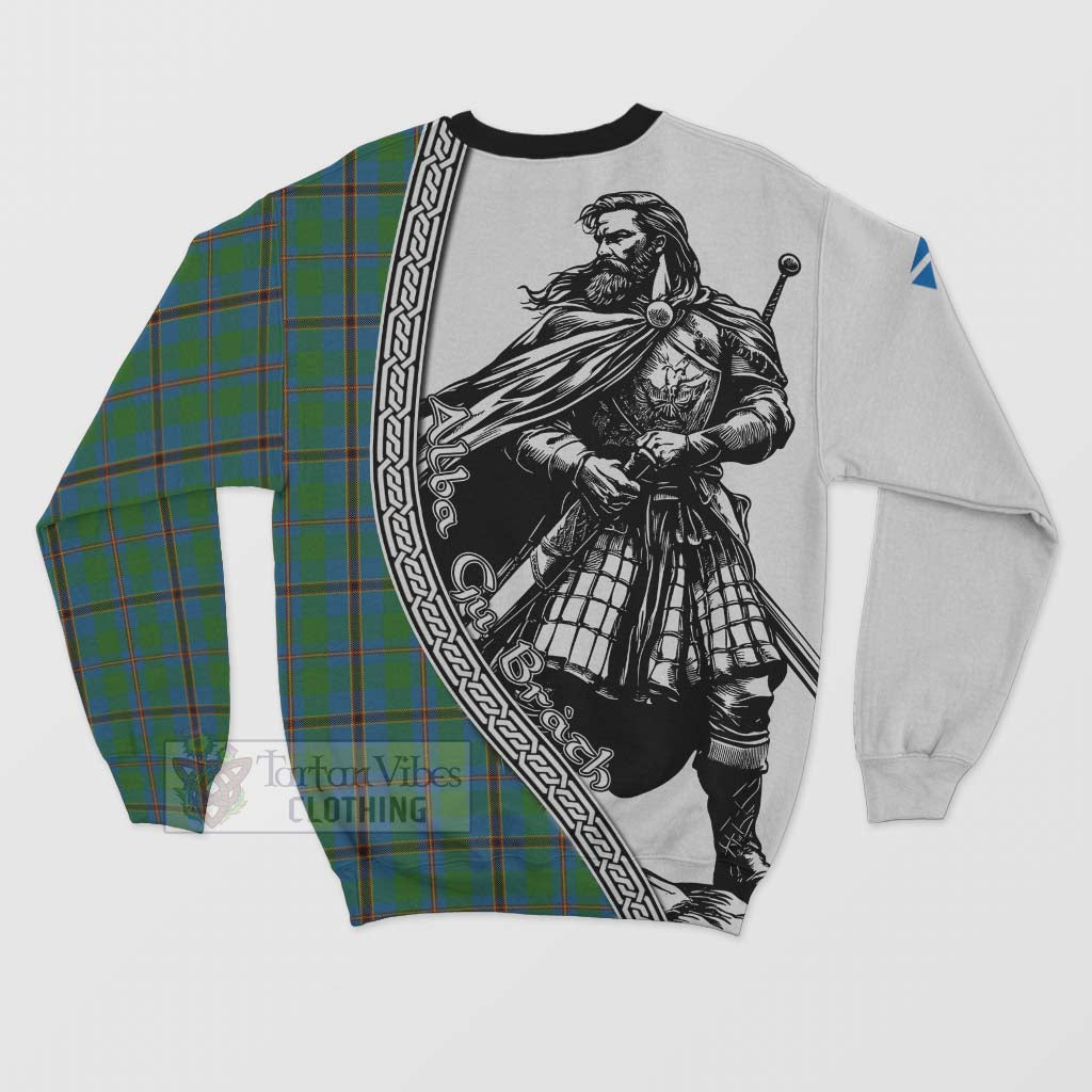 Tartan Vibes Clothing Snodgrass Tartan Clan Crest Sweatshirt with Highlander Warrior Celtic Style