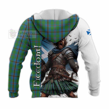 Snodgrass Crest Tartan Knitted Hoodie Inspired by the Freedom of Scottish Warrior