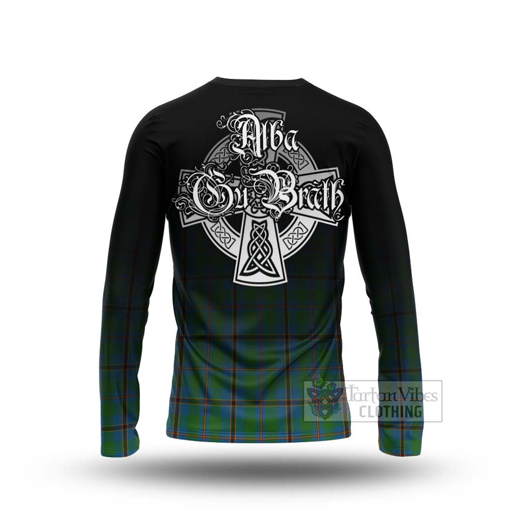 Tartan Vibes Clothing Snodgrass Tartan Long Sleeve T-Shirt Featuring Alba Gu Brath Family Crest Celtic Inspired